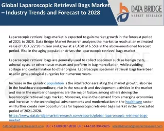 Global Laparoscopic Retrieval Bags Market – Industry Trends and Forecast to 2028