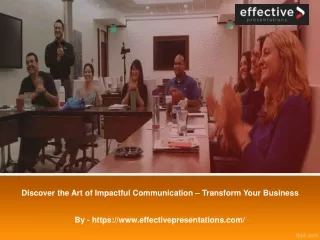 Discover the Art of Impactful Communication – Transform Your Business