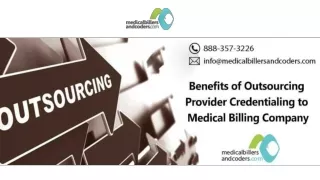 Benefits of Outsourcing Provider Credentialing to Medical Billing Company