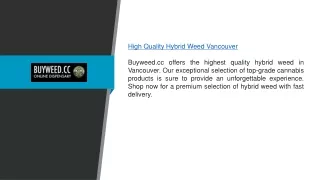 High Quality Hybrid Weed Vancouver | Buyweed.cc