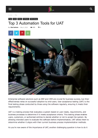Top 3 Automation Tools for UAT