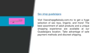 Sex Shop Guadalajara  Vsexshopgdlalcala.com.mx