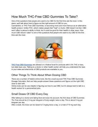 How Much Thc Free Cbd Gummies To Take - Sugar Island CBD