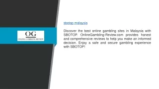 Sbotop Malaysia | Onlinegambling-review.com