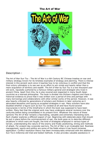 PDF/READ The Art Of War ebooks