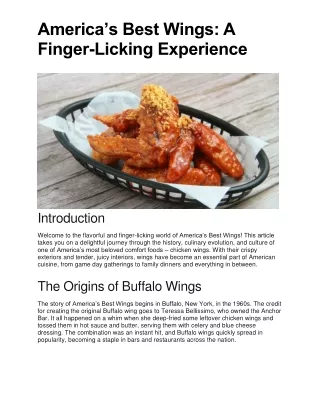 America's Best Wings