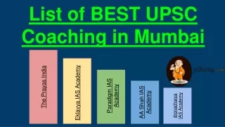 Top IAS Coaching in Mumbai