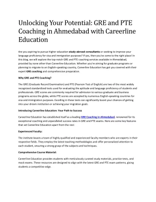 GRE Coaching in Ahmedabad: Get the help you need to succeed on the GRE.