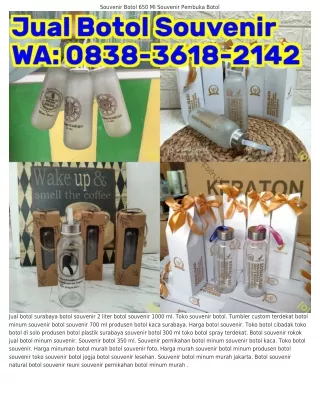 ౦8З8_ЗϬI8_2IԿ2 (WA) Souvenir Pernikahan Botol Minum Souvenir Botol Minum