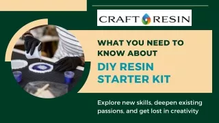 Exploring The World of Creativity What You Need To Know About DIY Resin Starter Kit