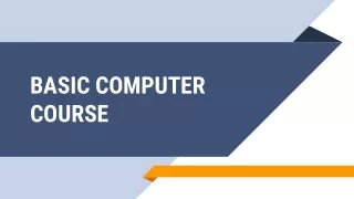 basic computer course