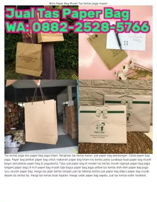 0882-2528-5ᜪϬϬ (WA) Paper Bag Template Jual Paper Bag Di Medan