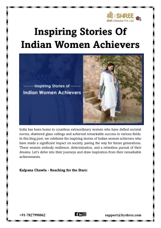 Inspiring Stories Of Indian Women Achievers