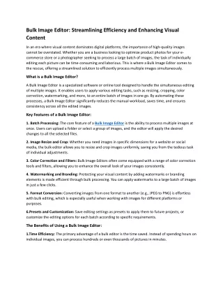 Bulk Image Editor