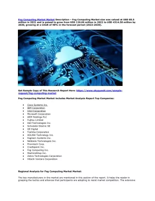 Fog Computing Market