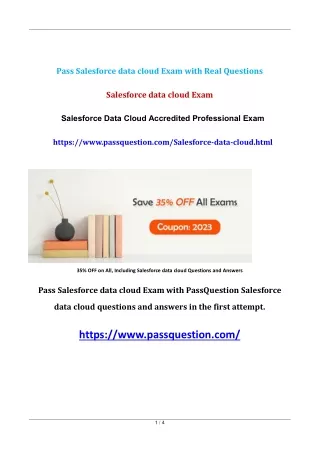 Salesforce Data Cloud Accredited Professional Exam Questions