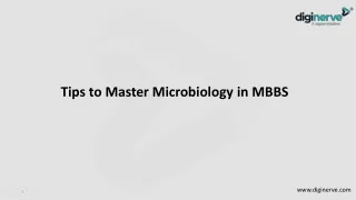 Tips to Master Microbiology in MBBS