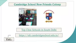 Top CBSE Schools in South Delhi