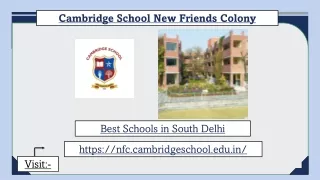 Best Schools in South Delhi