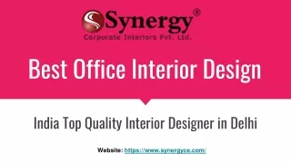 Best Office Interior Design