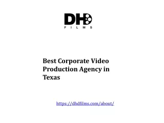 Best Corporate Video Production Agency in Texas