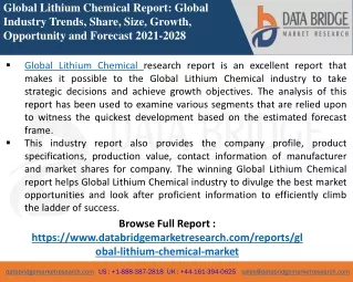 Lithium Chemical - Chemical Material