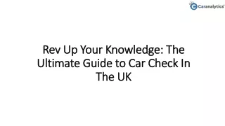 Comprehensive Car Check: Ensuring Safety and Performance