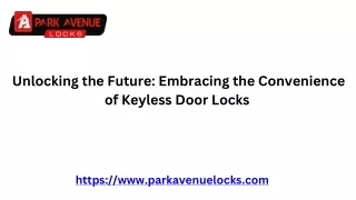 Unlocking Security: The Power of Wholesale Door Locks | Park Avenue Locks