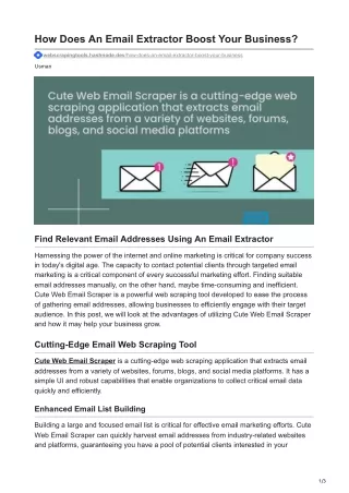 How Does An Email Extractor Boost Your Business