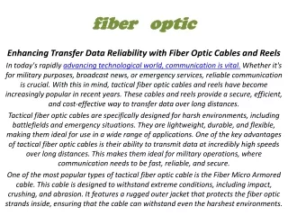 fiber optic