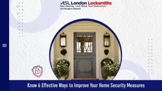 Know 6 Effective Ways to Improve Your Home Security Measures