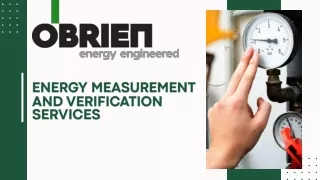 Energy Measurement And Verification Services