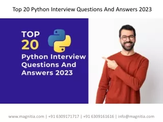 Top 20 Python Interview Questions And Answers 2023