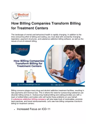 How Billing Companies Transform Billing for Treatment Centers PDF