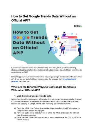 How to Get Google Trends Data Without an Official API
