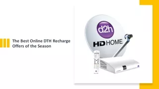 Best Online DTH Recharge Offers of the Season