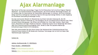 Ajax Alarmanlage