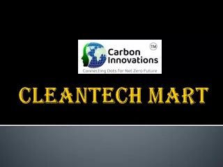 Cleantech Mart, the first aggregator for Cleantech products and services