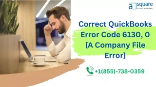 How do I fix error 6130 0 in QuickBooks?