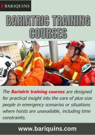 Bariatric Training Courses | Bariquins