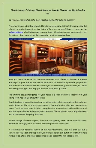 Closet Chicago Closet Systems: How to Choose the Right One for You