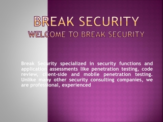 breaksecurity