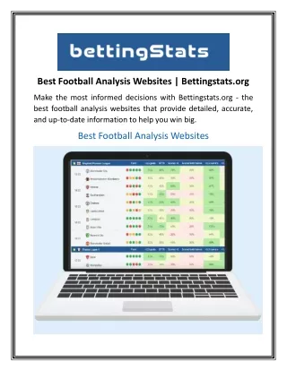 Best Football Analysis Websites Bettingstats.org