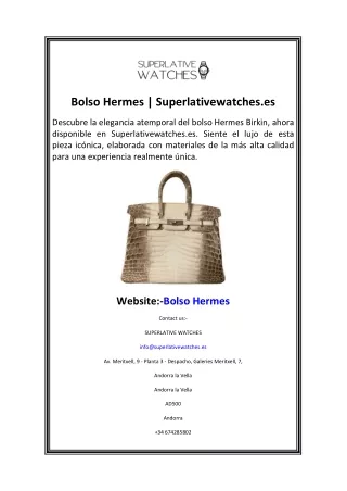 Bolso Hermes Superlativewatches.es