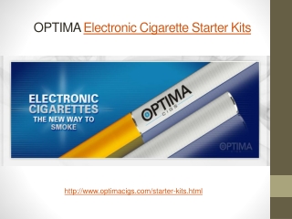 OPTIMA Electronic Cigarette Starter Kits