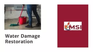 Water Damage Restoration Services At Mold Solutions Inspections