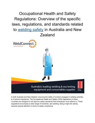 Occupational Health and Safety Regulations_ Overview of the specific laws, regulations, and standards related to welding