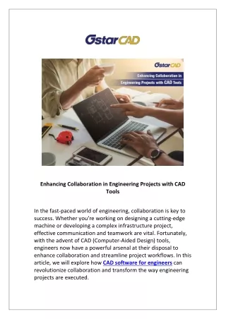 Enhancing Collaboration in Engineering Projects with CAD Tools