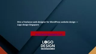 Hire a freelance web designer for WordPress website design — Logo design Singapore