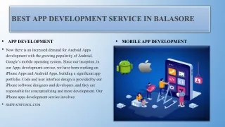 Mobile App Development Service in Balasore smiwa infosol